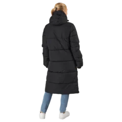 Long Hood Down Parka Black