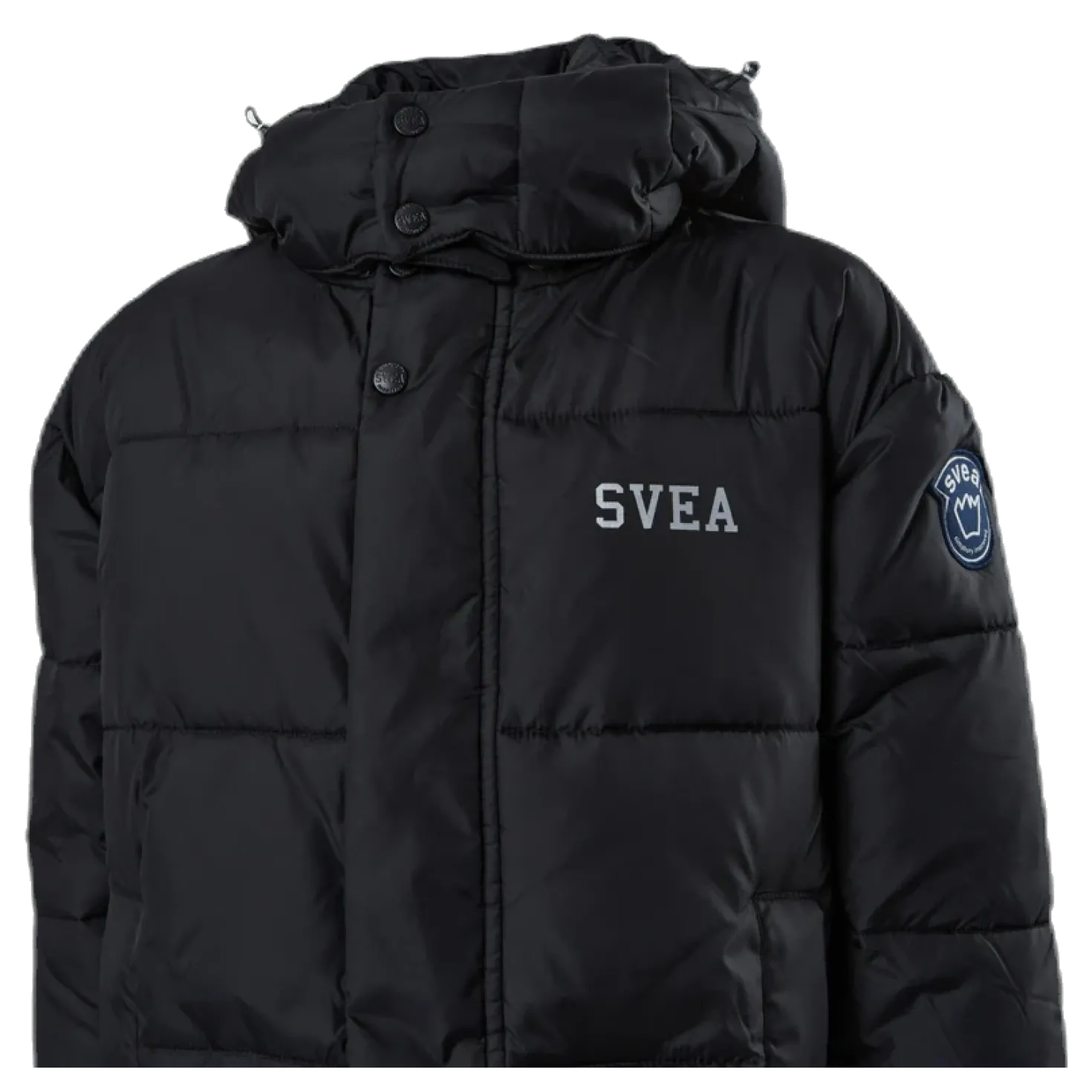 Long Puffer Coat Junior Black