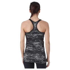 Long Racerback AOP Black