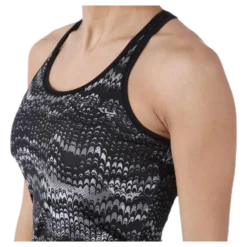 Long Racerback AOP Black