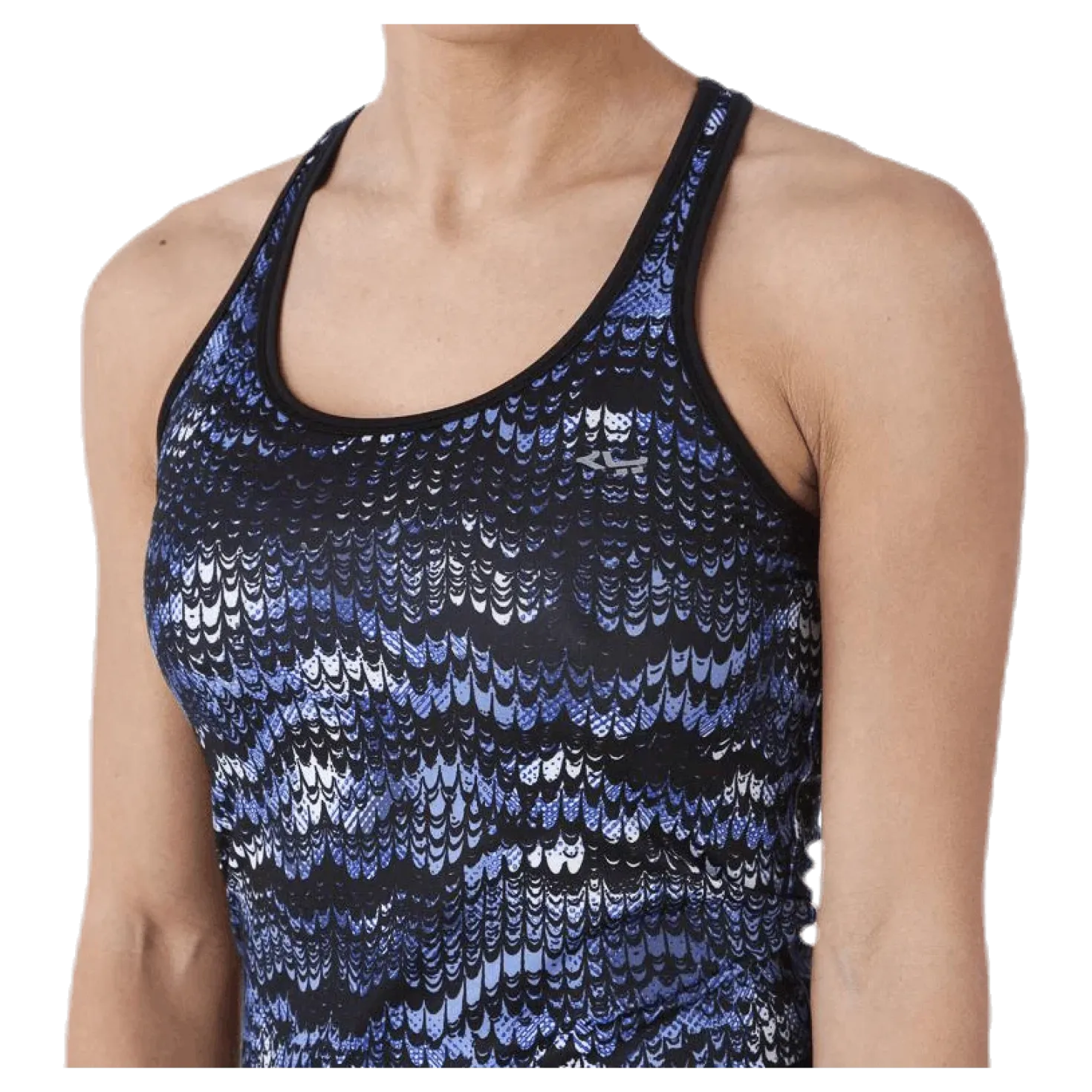 Long Racerback AOP Blue