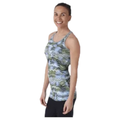 Long Racerback AOP Blue