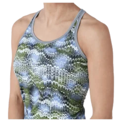 Long Racerback AOP Blue