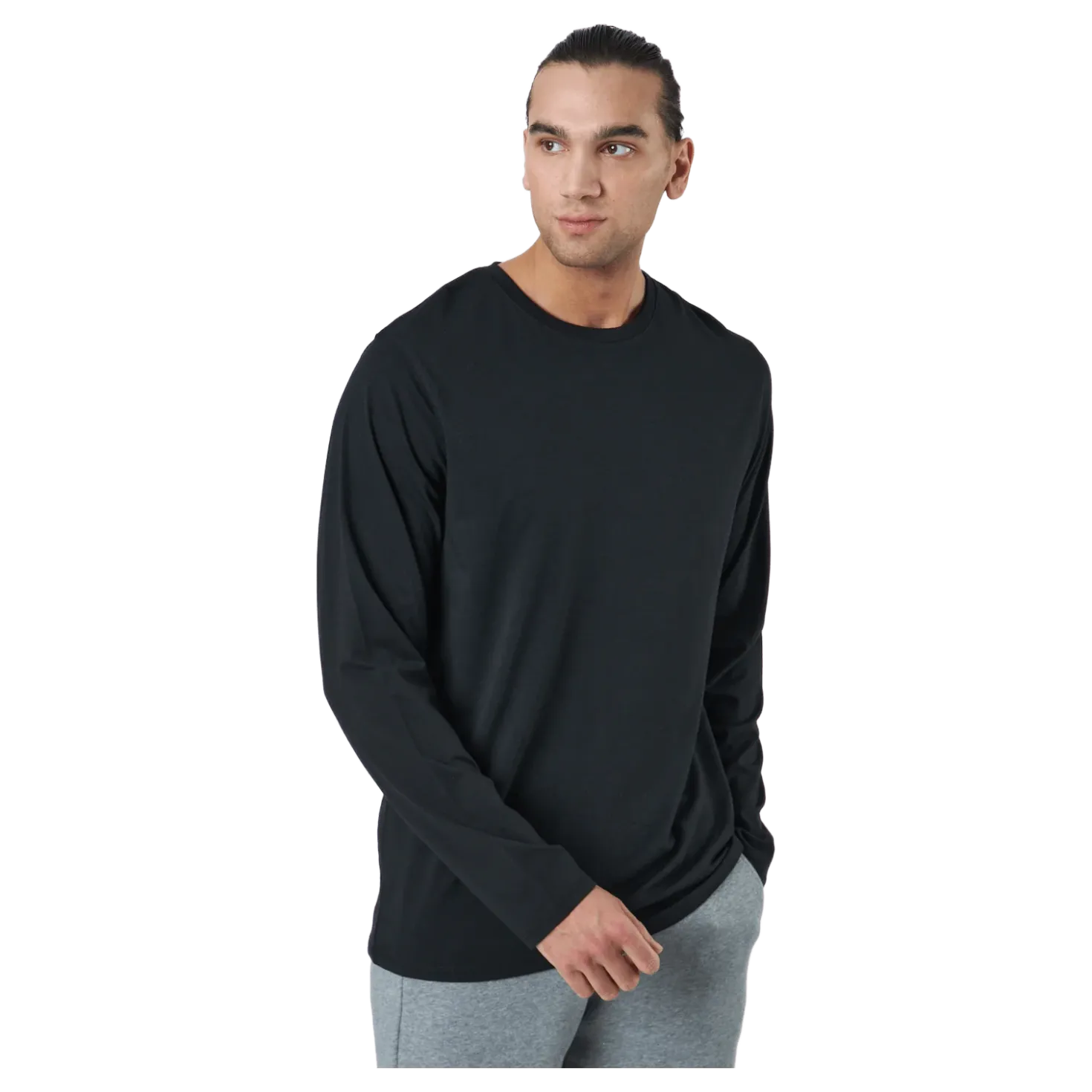 Long Sleeve Tee Bamboo Black