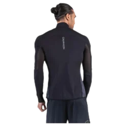 Long Sleeve 1/2 Zip Top Black
