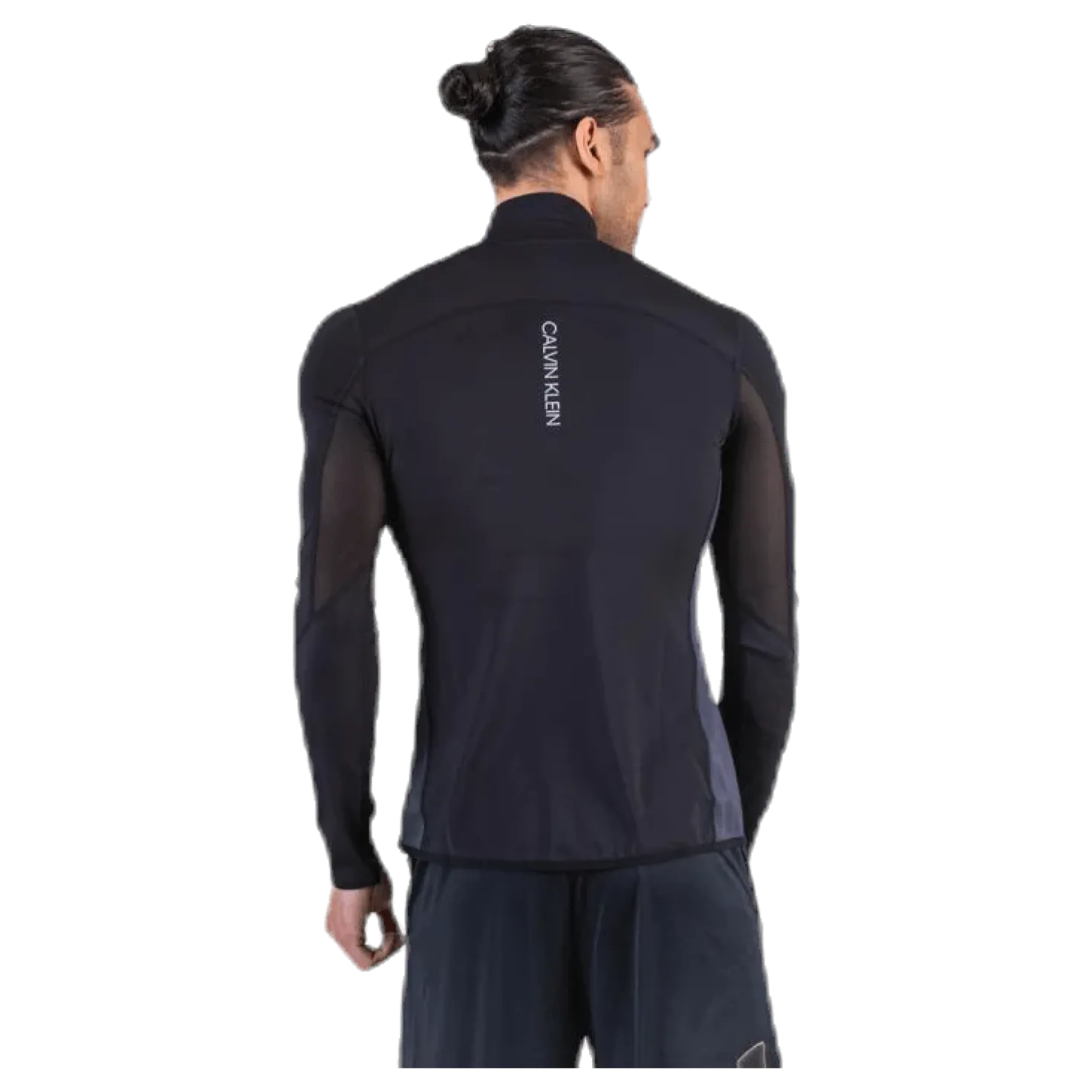 Long Sleeve 1/2 Zip Top Black