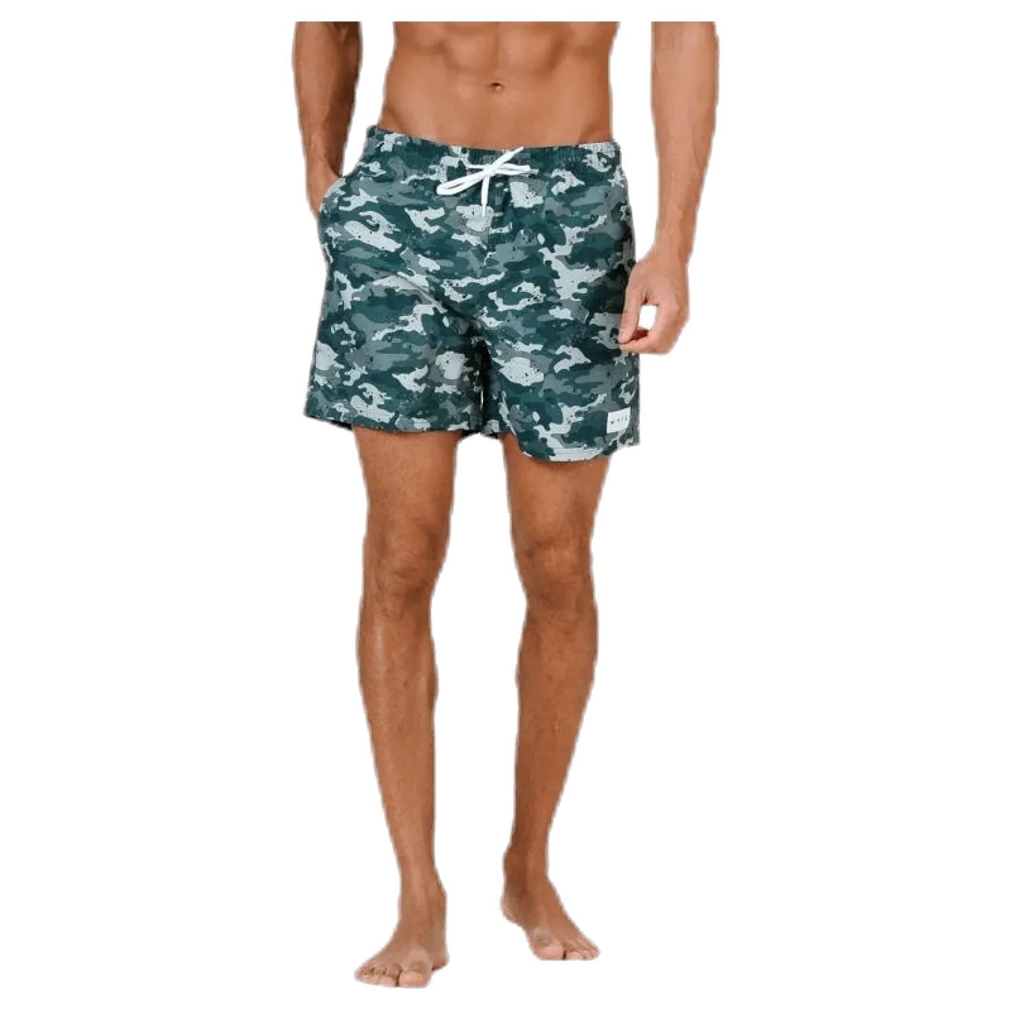 Louie Swim Trunks Patterned/Green