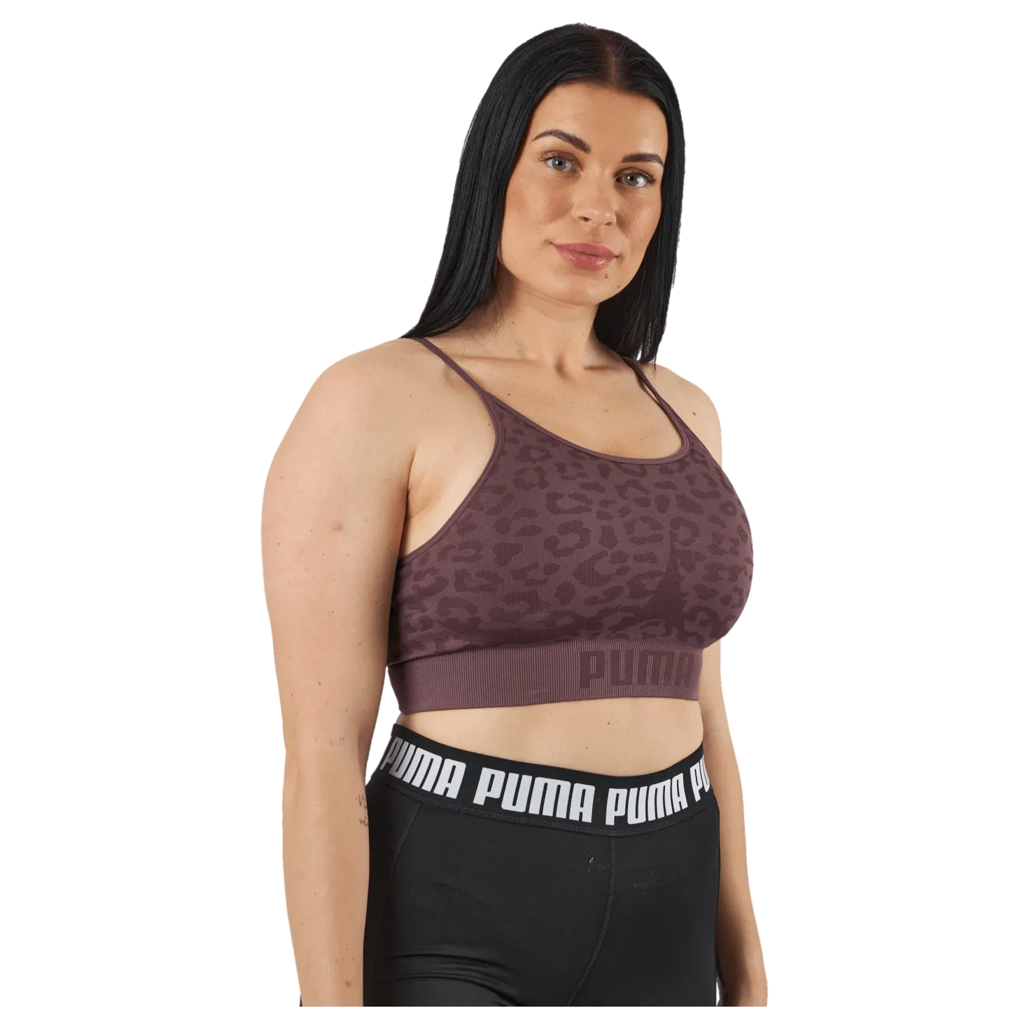 Low Impact Formknit Seamless L Dusty Plum-leopard Print