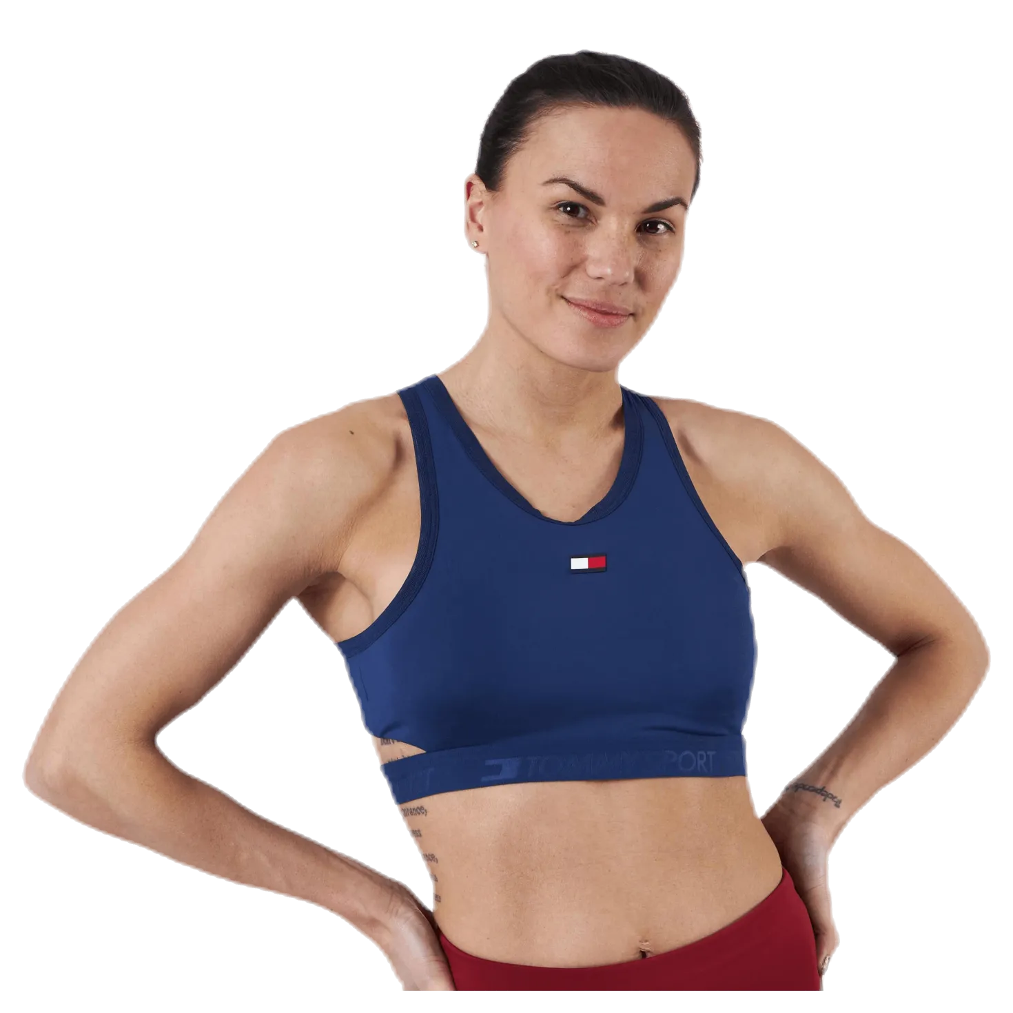 Low Support Removable Pads Bra Blue