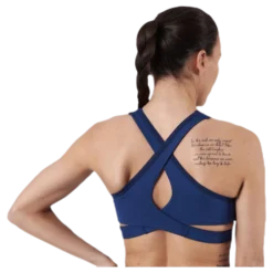 Low Support Removable Pads Bra Blue