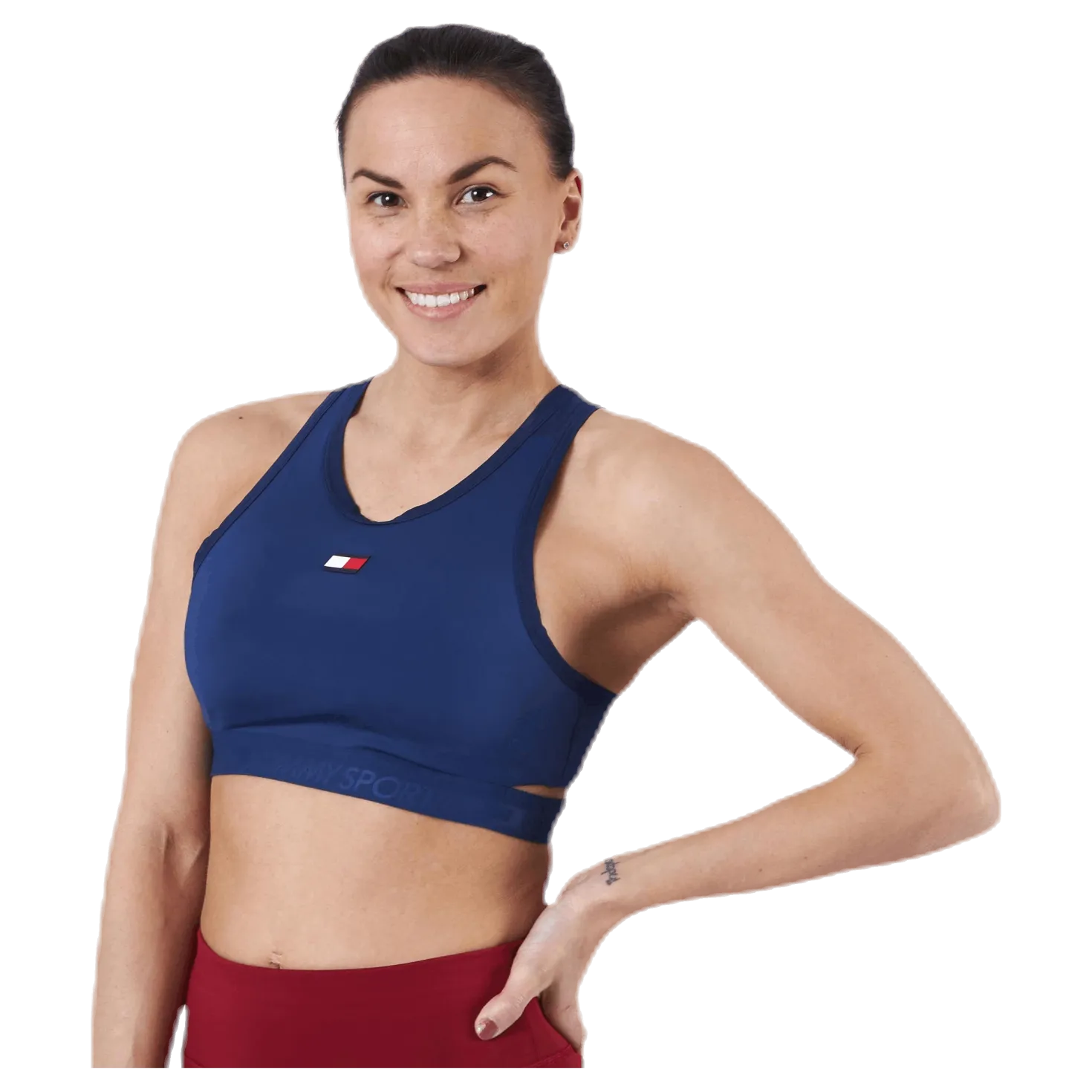 Low Support Removable Pads Bra Blue