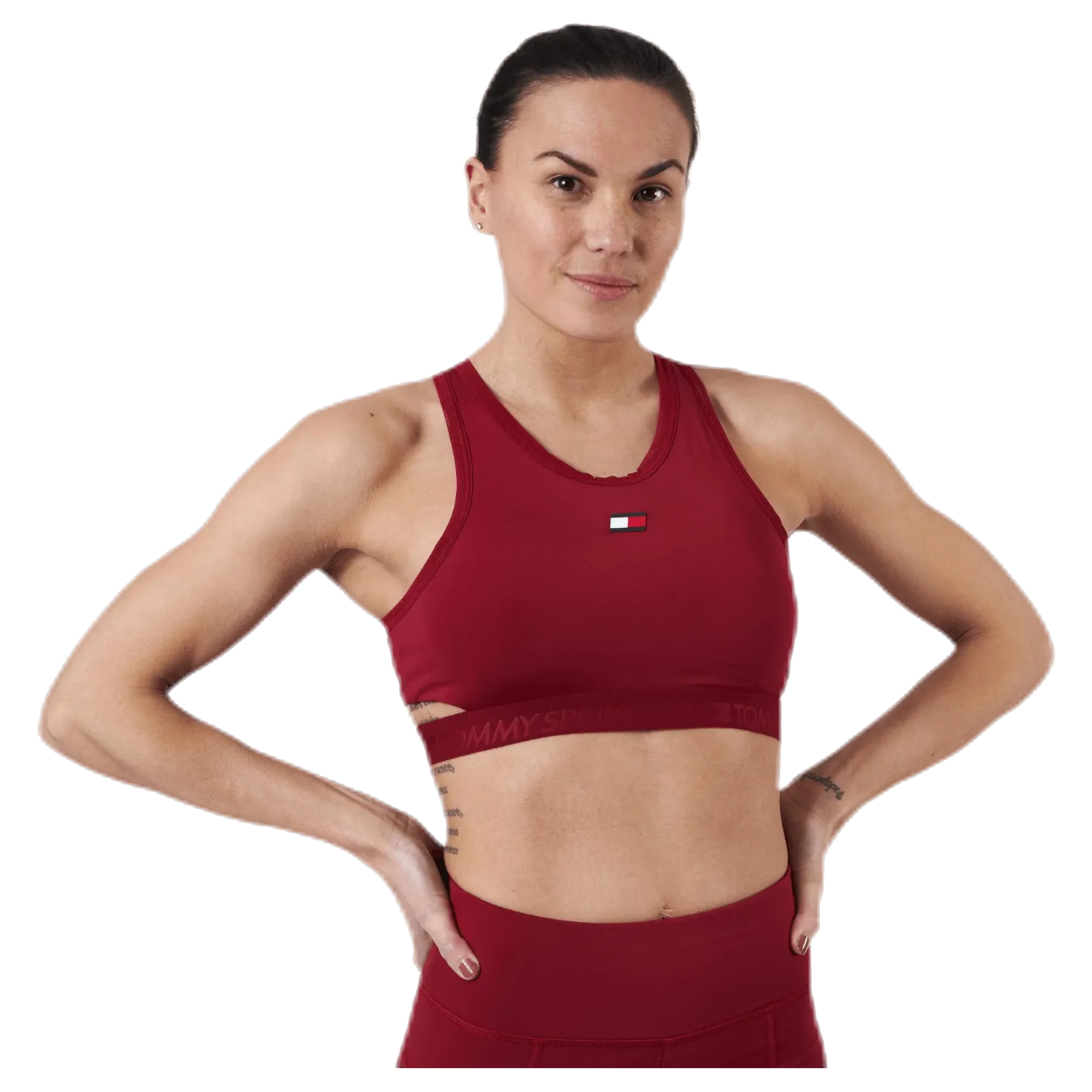 Low Support Removable Pads Bra Red