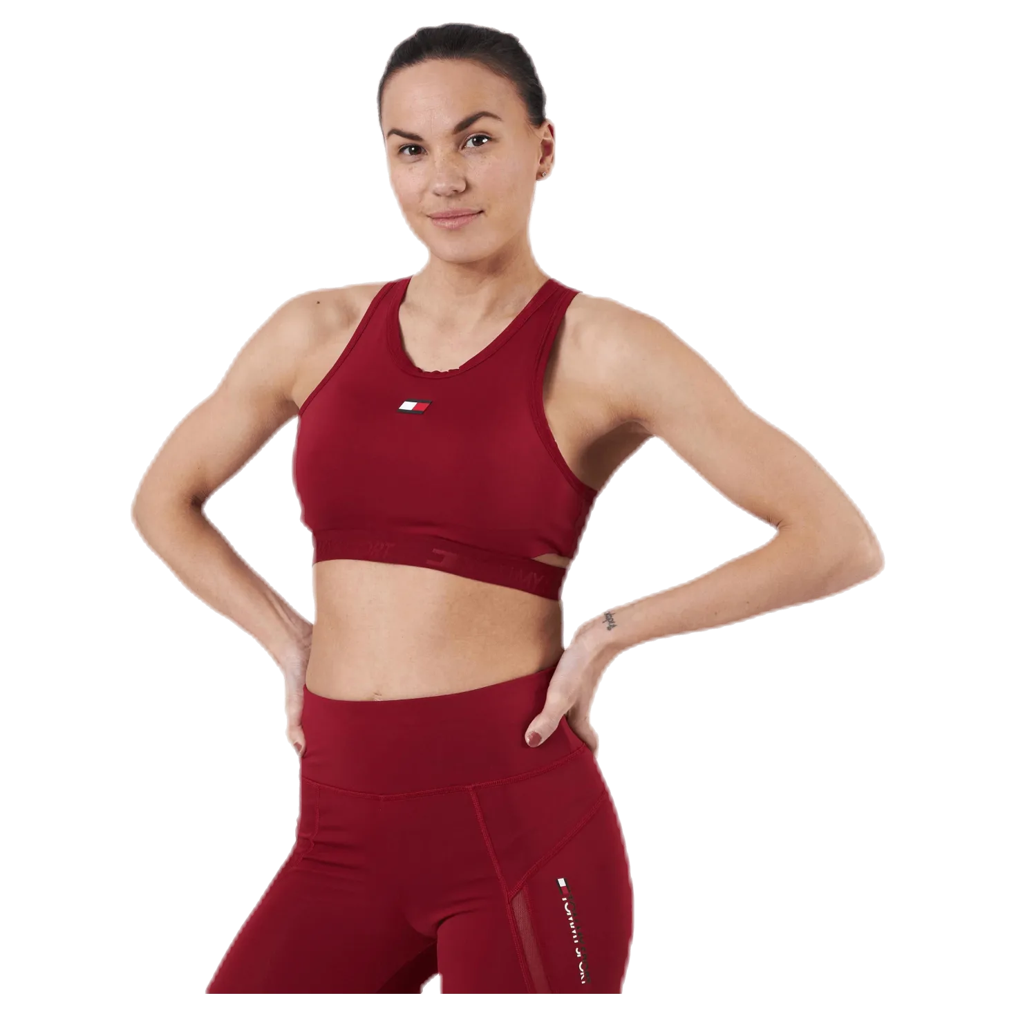 Low Support Removable Pads Bra Red