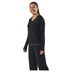 L/S V-Neck Black