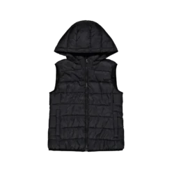 Lulu Hood Vest Black