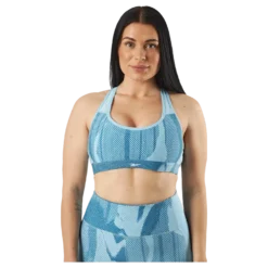 Lux Perform Allover Print Racer Bra Steblu