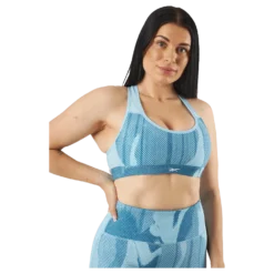 Lux Perform Allover Print Racer Bra Steblu