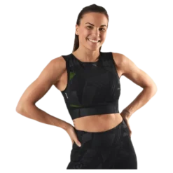 Mado Aop Cropped Training Top Black