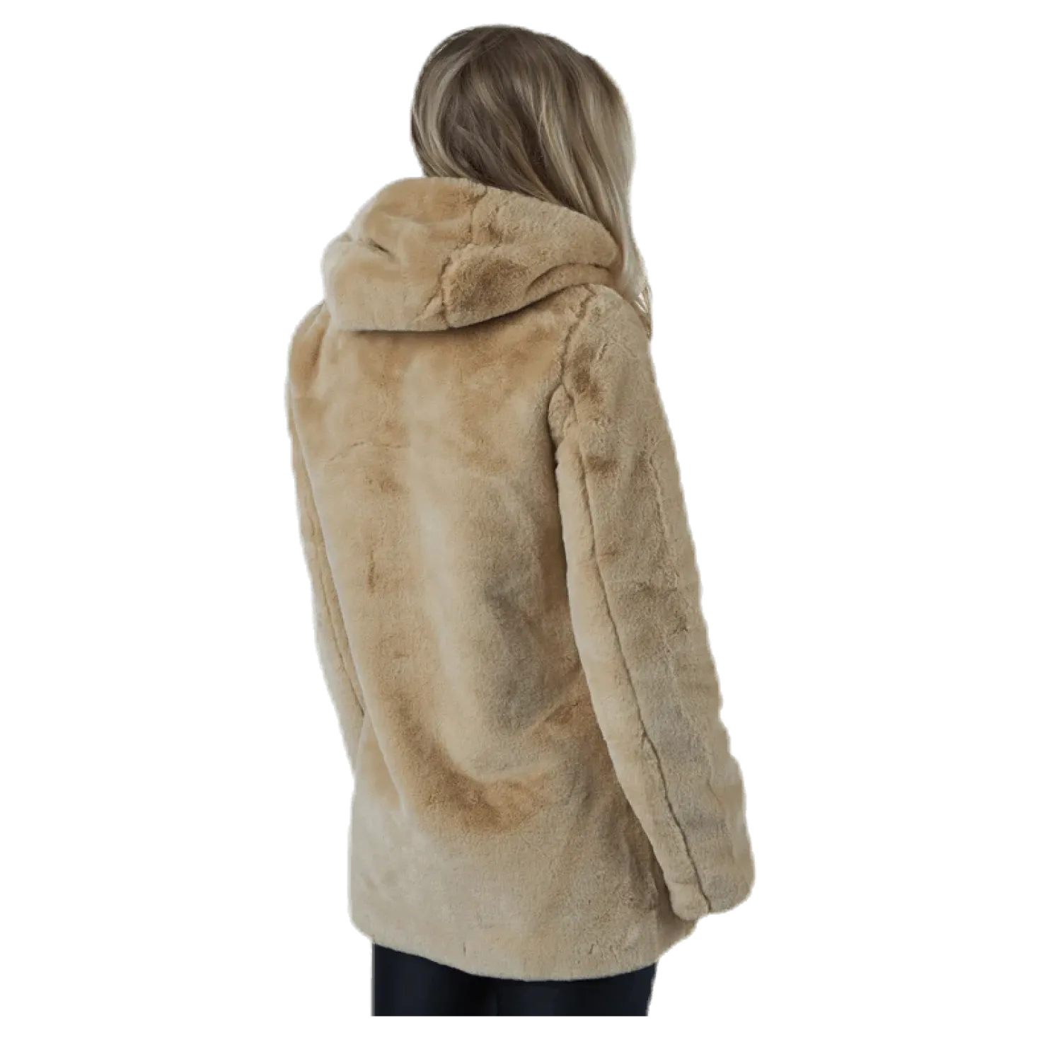 Malou Faux Fur Coat Cc Otw Beige