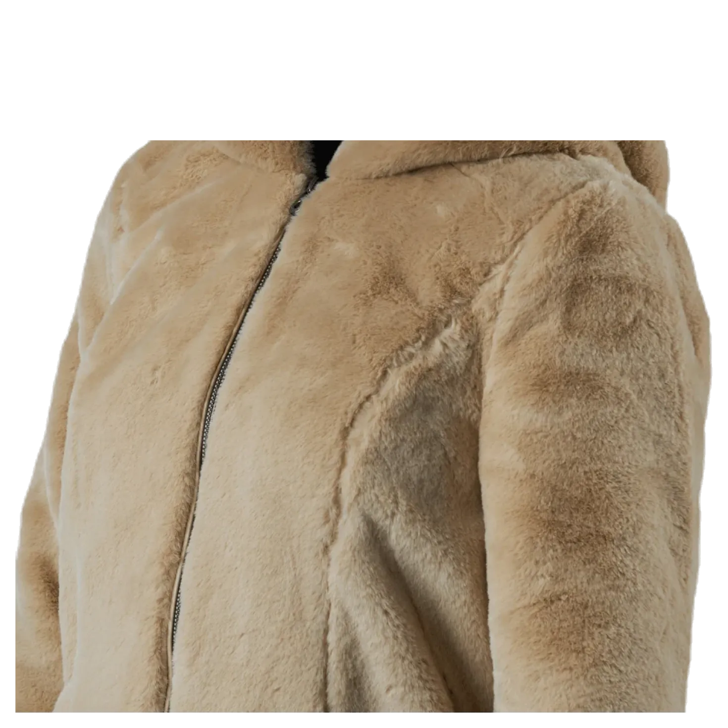 Malou Faux Fur Coat Cc Otw Beige