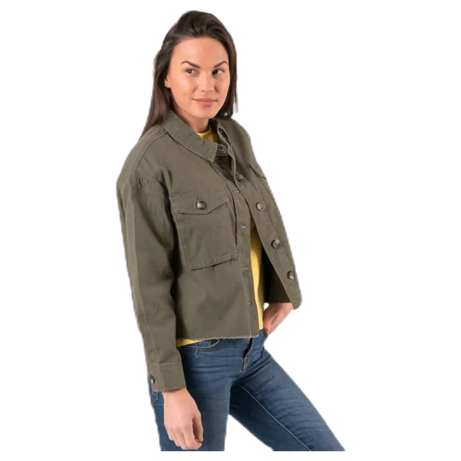 Marina Crop Jacket Green