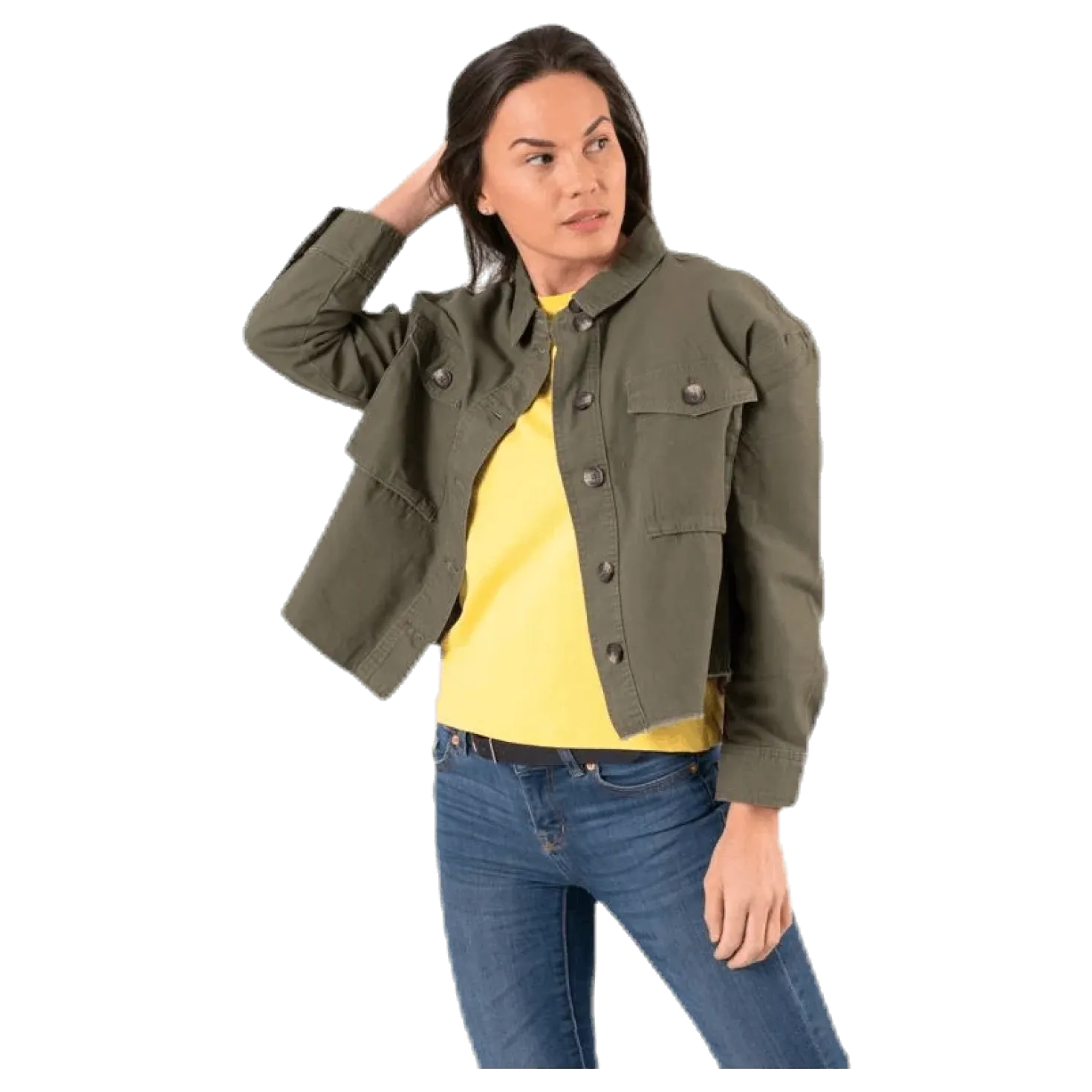 Marina Crop Jacket Green