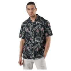 Marty Organic Shirt Ss Blue