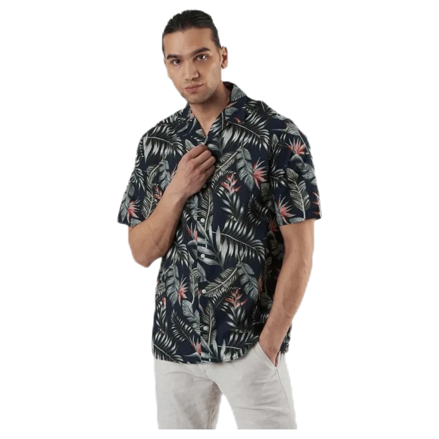 Marty Organic Shirt Ss Blue