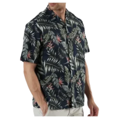 Marty Organic Shirt Ss Blue