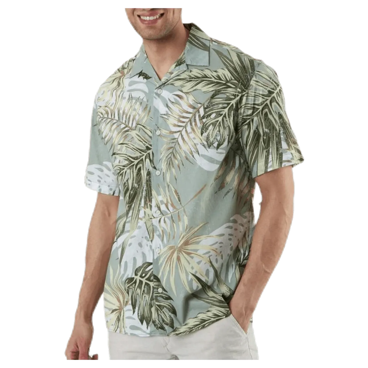 Marty Organic Shirt Ss Green