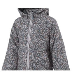 Maxi Jacket Small Flower Orange