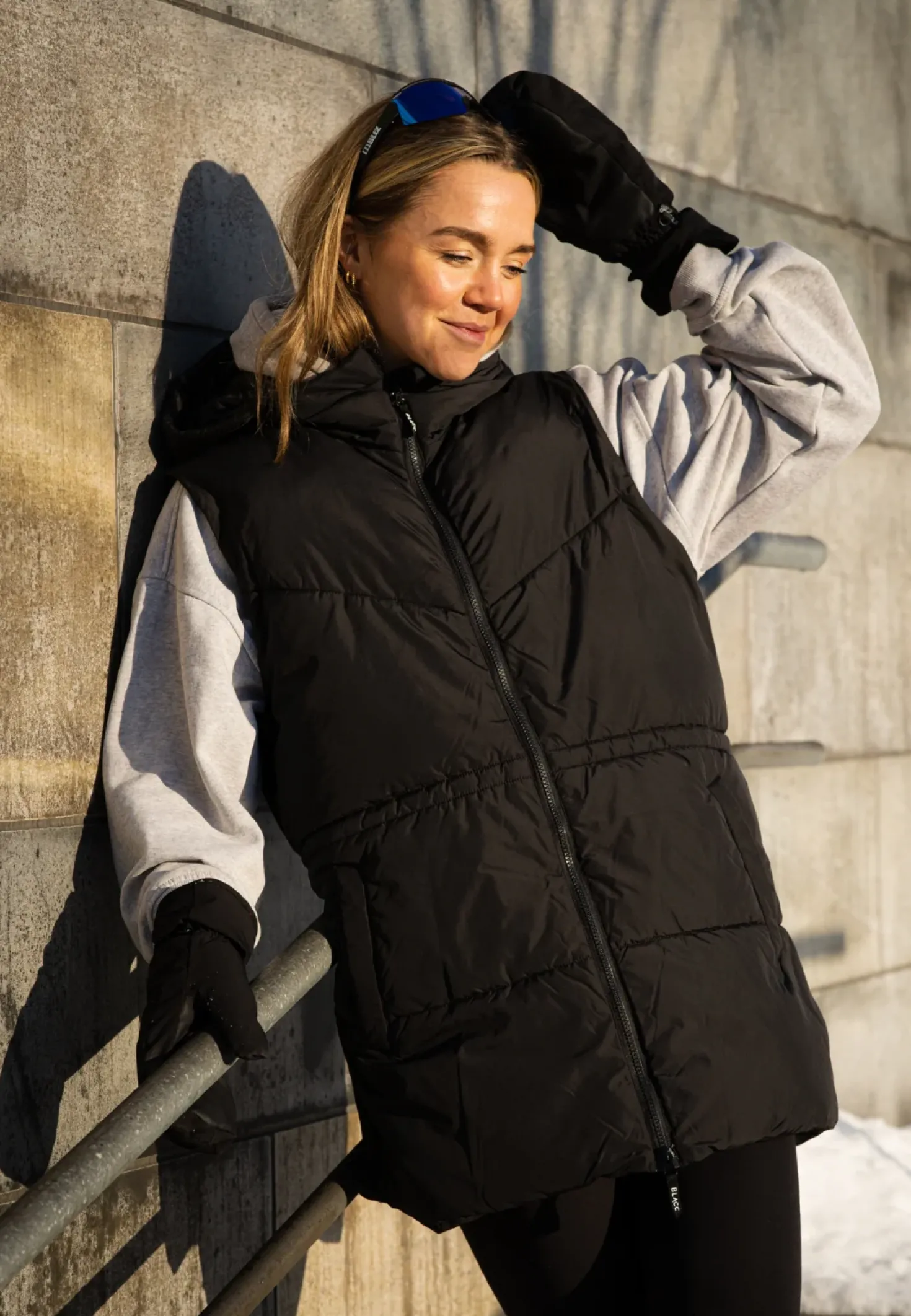 Maya Padded Hybrid Jacket Jet Black