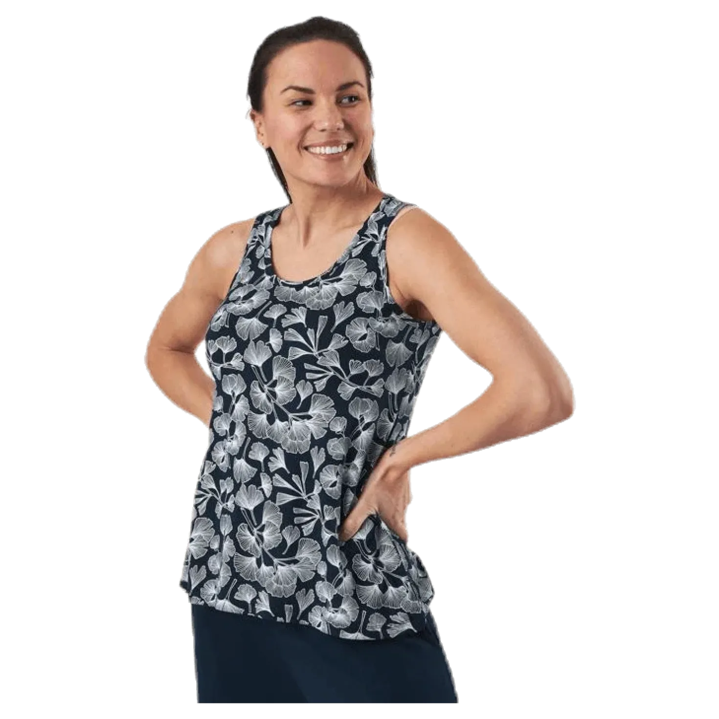 Melanie Top Blue/Patterned