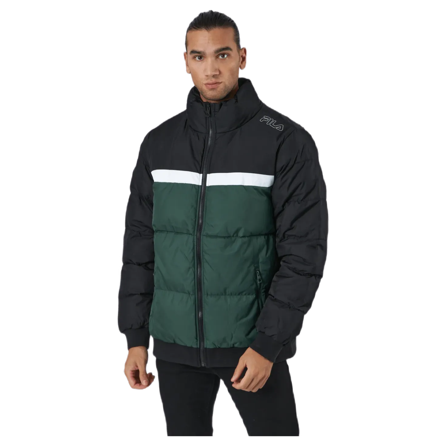 Men Oliver Puff Jacket Sycamore-black-bright White