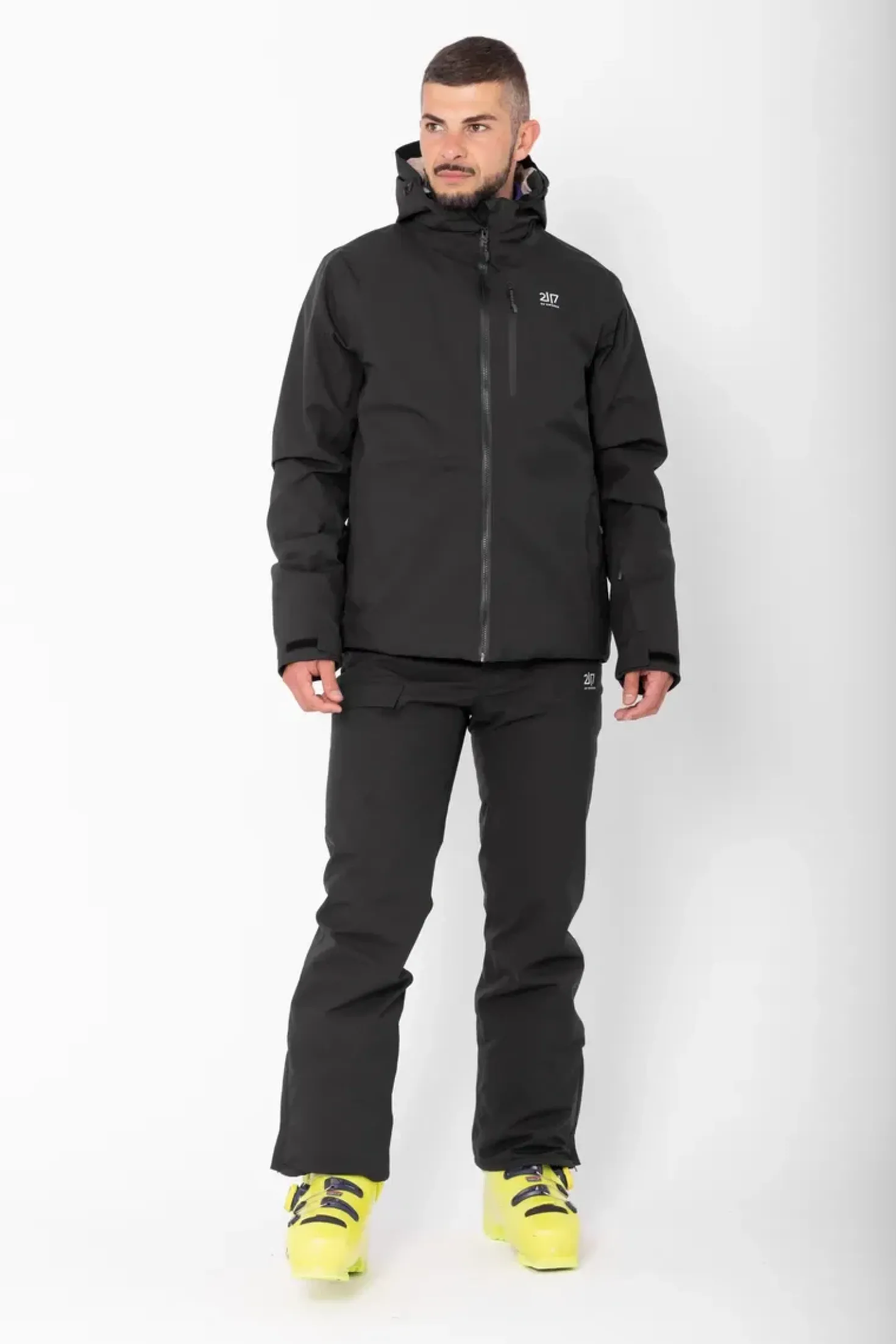 Men’S Light Padded Ski Jacket Kabo Black