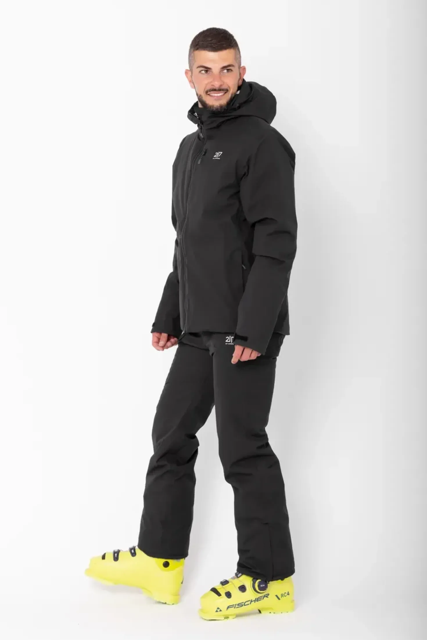 Men’S Light Padded Ski Jacket Kabo Black