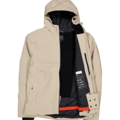 Men’S Light Padded Ski Jacket Kabo Sand