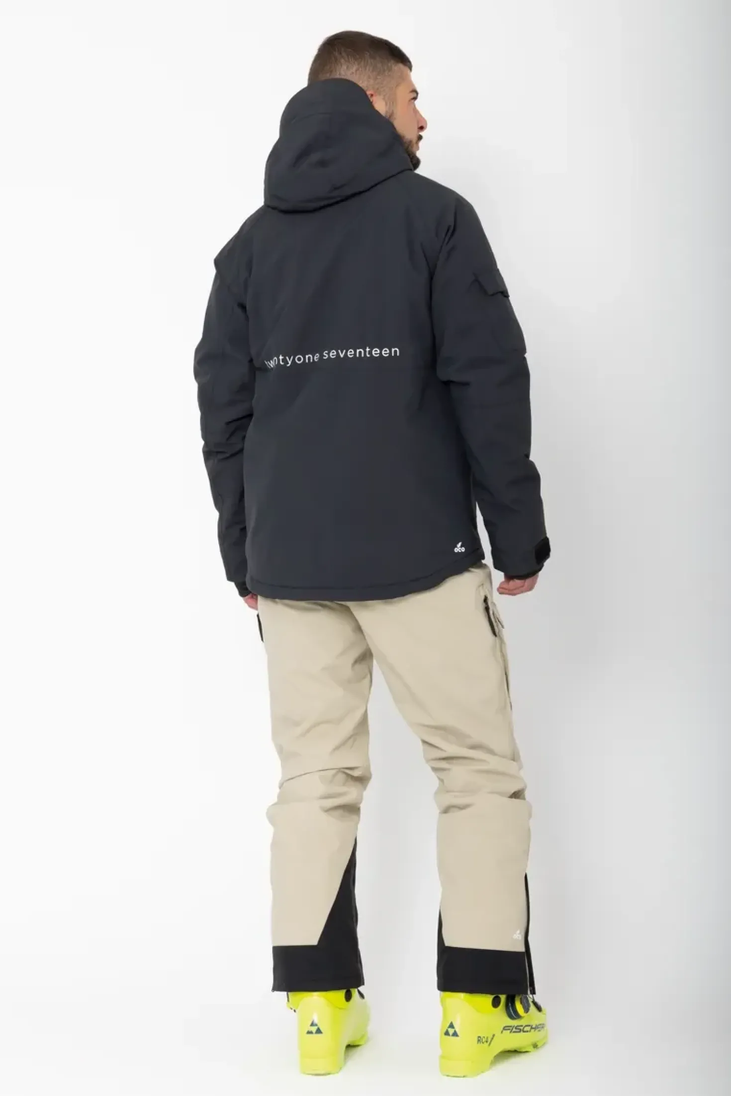 Men’S Light Padded Ski Jacket Nelkerim Black