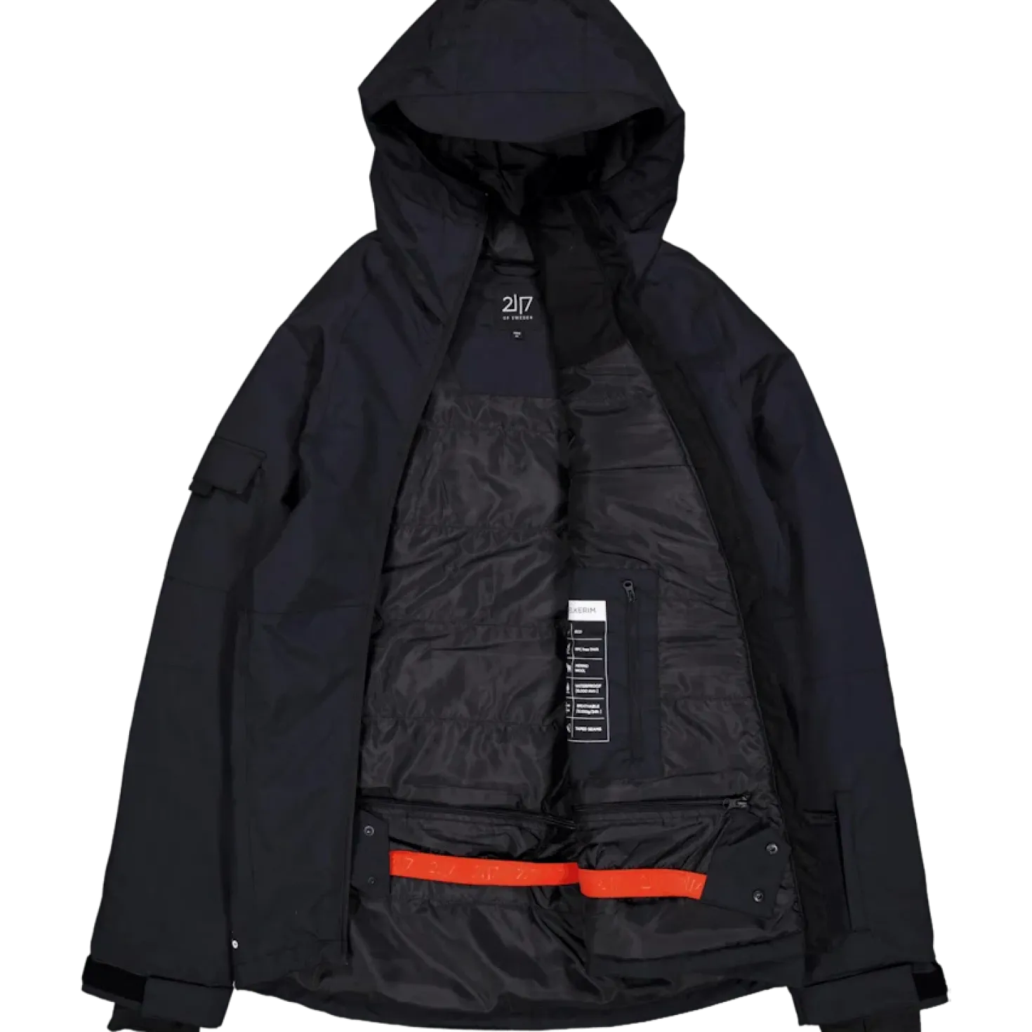 Men’S Light Padded Ski Jacket Nelkerim Black