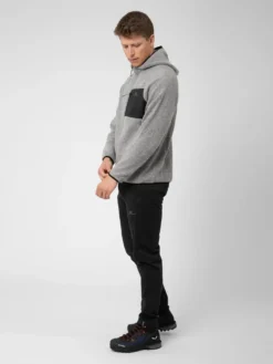 Men’S Wool Pile Hoodie Skord Grey