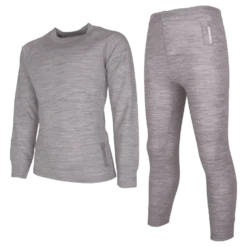 Merino Set Grey Melange