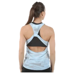 Mesh It Up Layer Tank Blue/Patterned