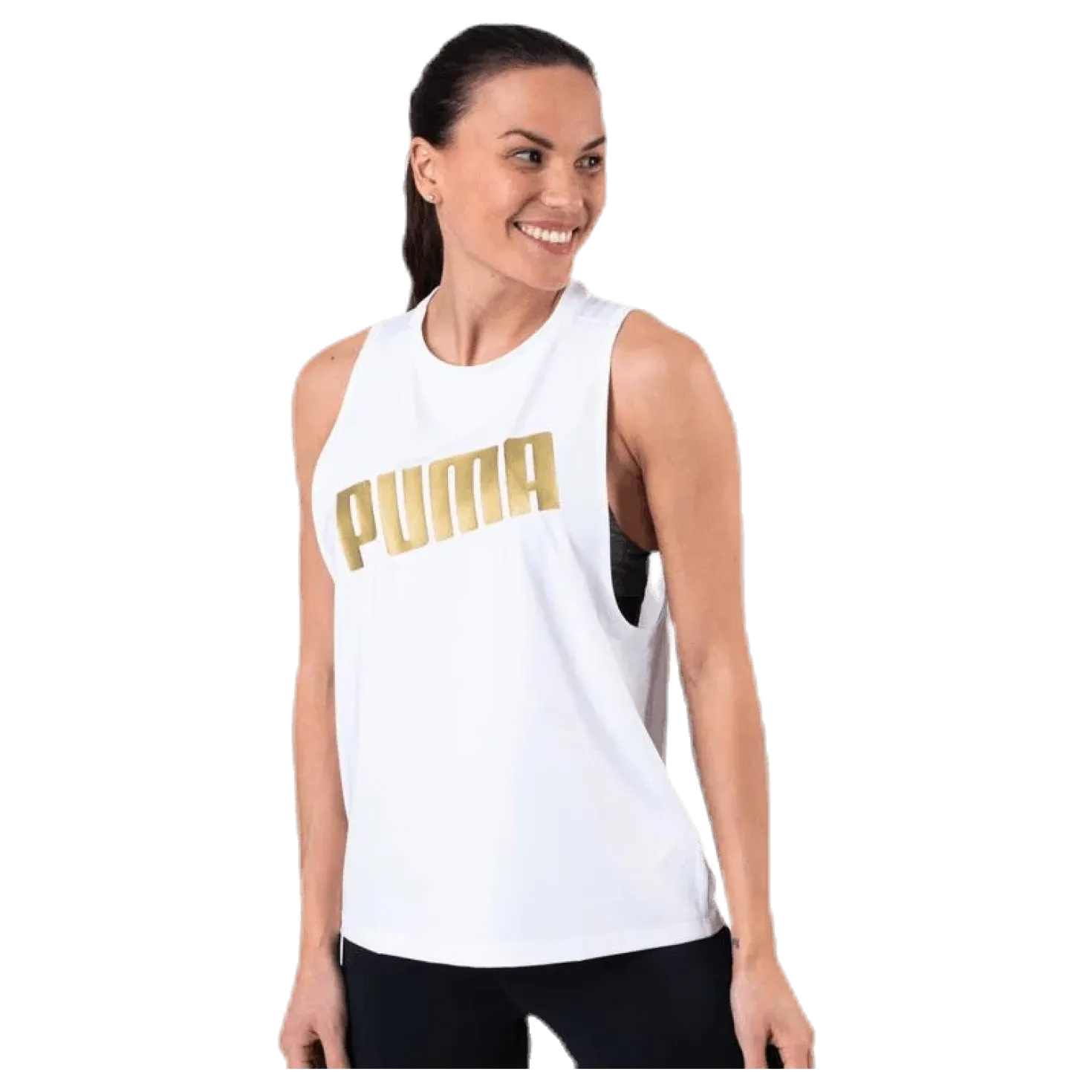 Metal Splash Adjustable Tank White