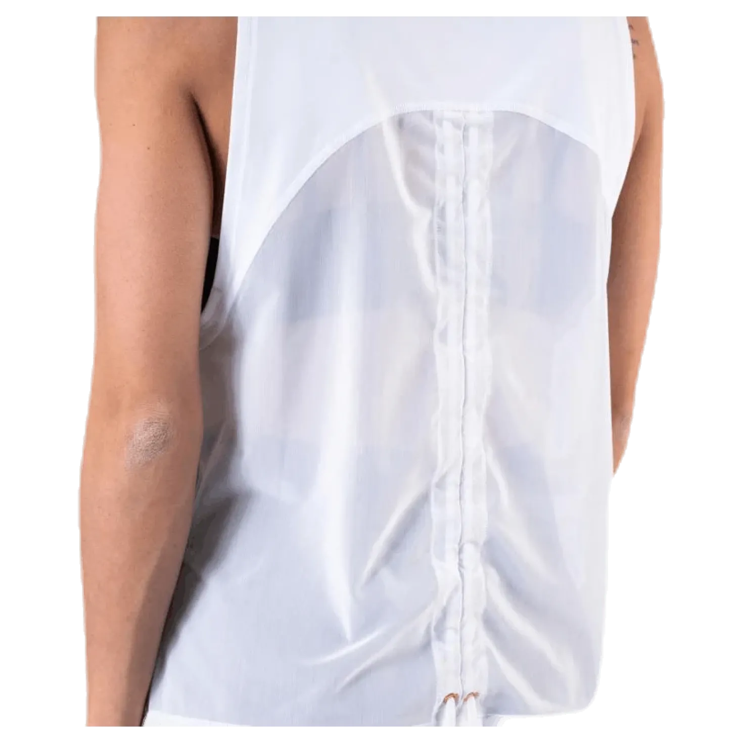 Metal Splash Adjustable Tank White