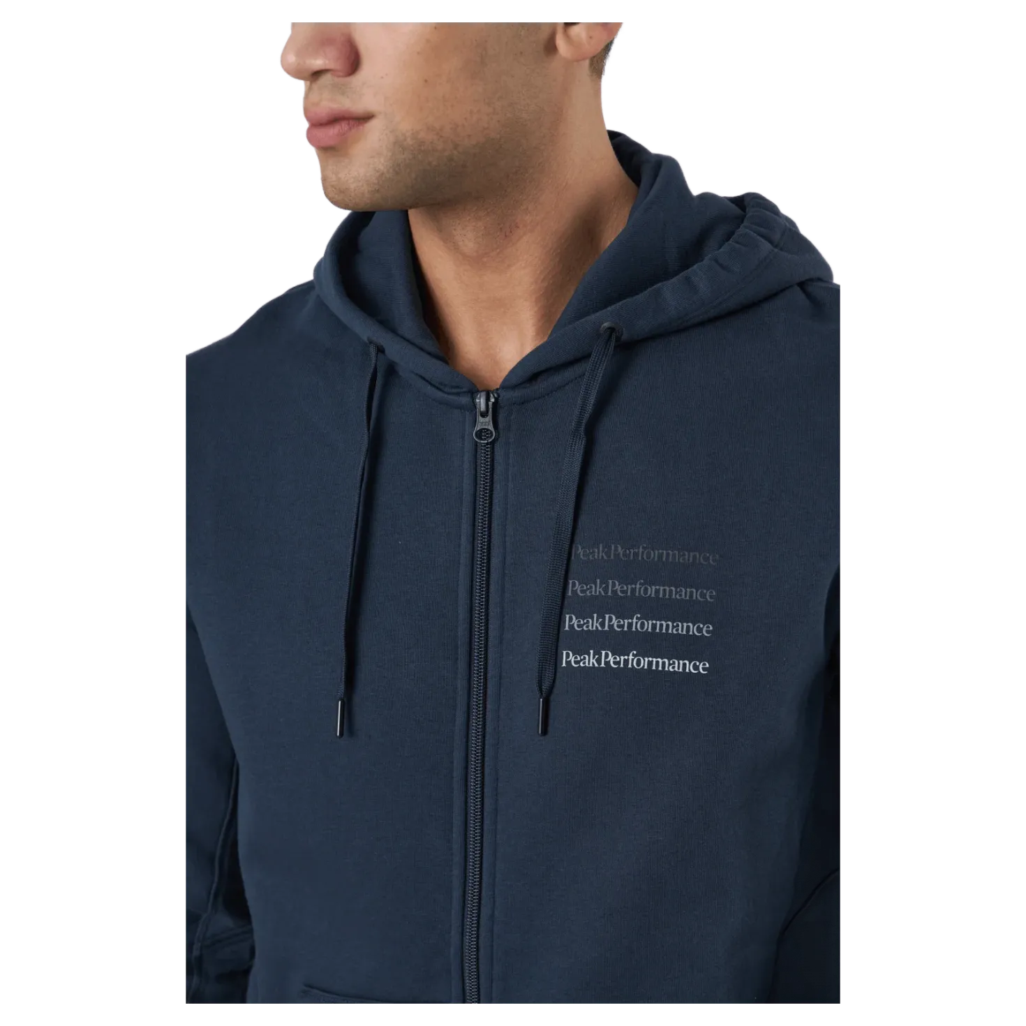 M Ground Zip Hood Blue Shadow