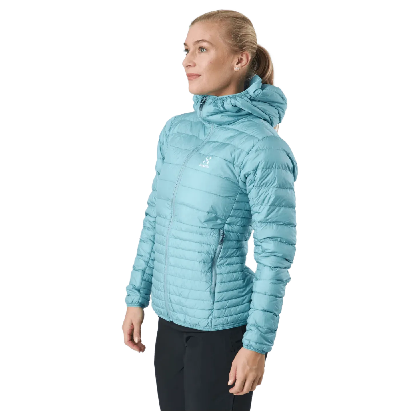 Micro Nordic Down Hood Frost Blue