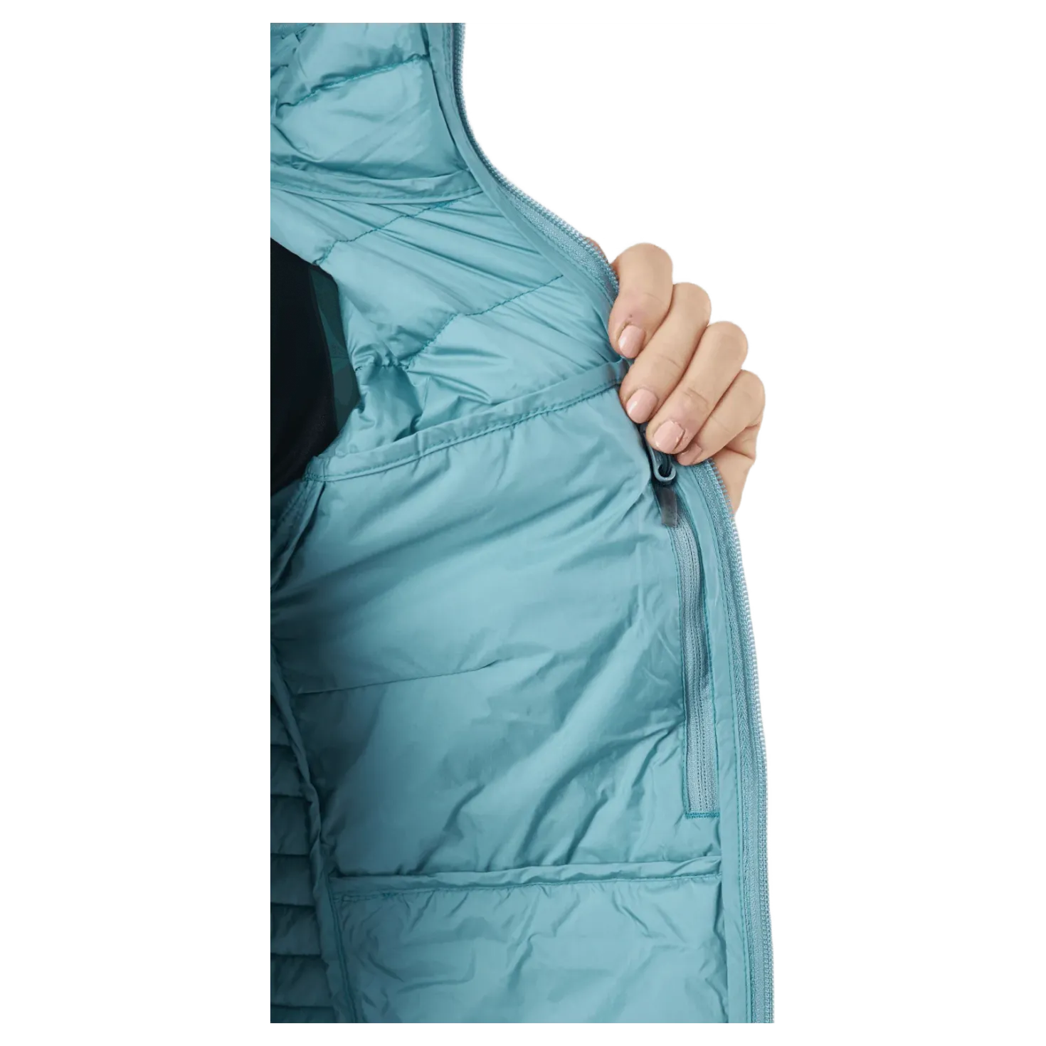 Micro Nordic Down Hood Frost Blue