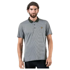 Microstripe Polo Green