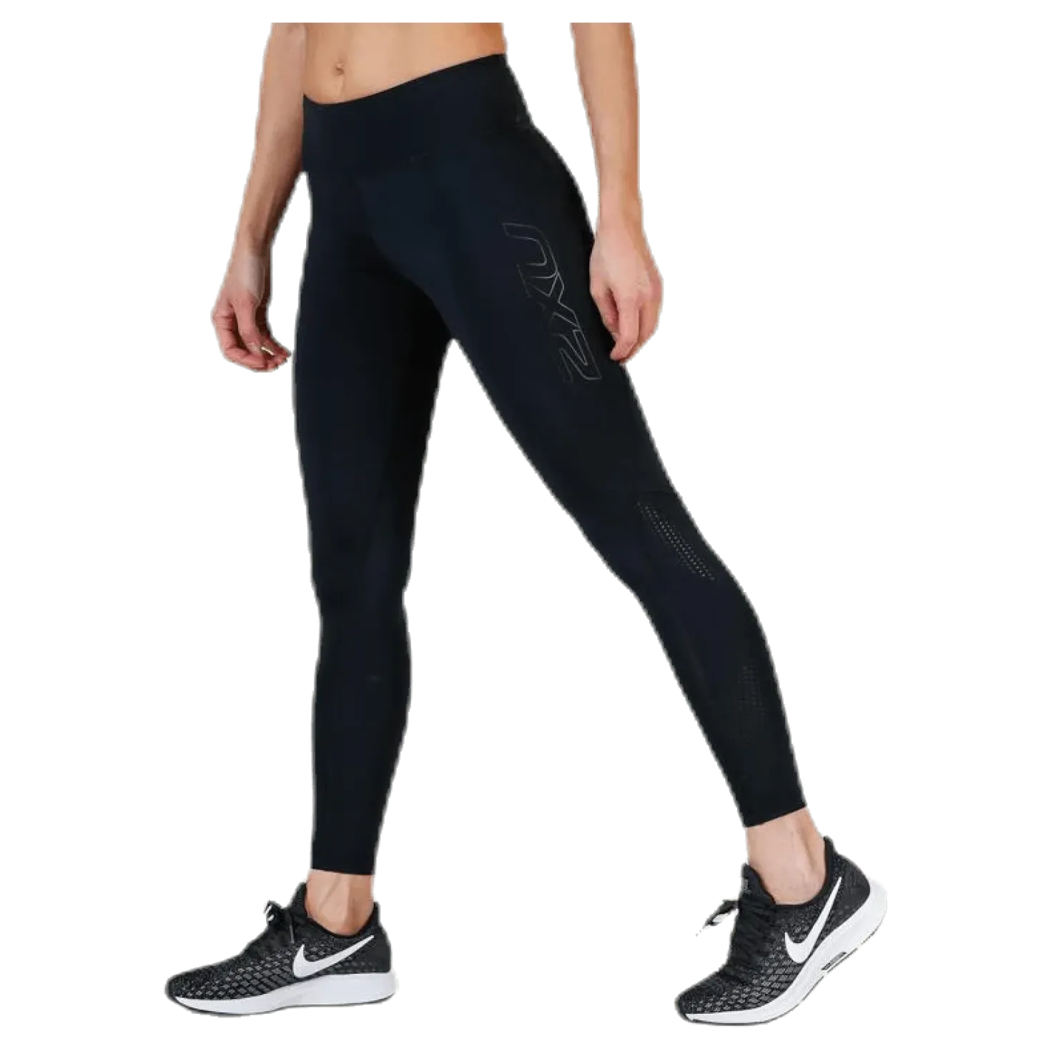 Mid-Rise Compression Tights Black