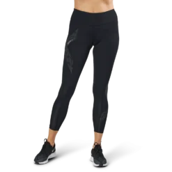 Mid-Rise Compression Tights Black/Grey